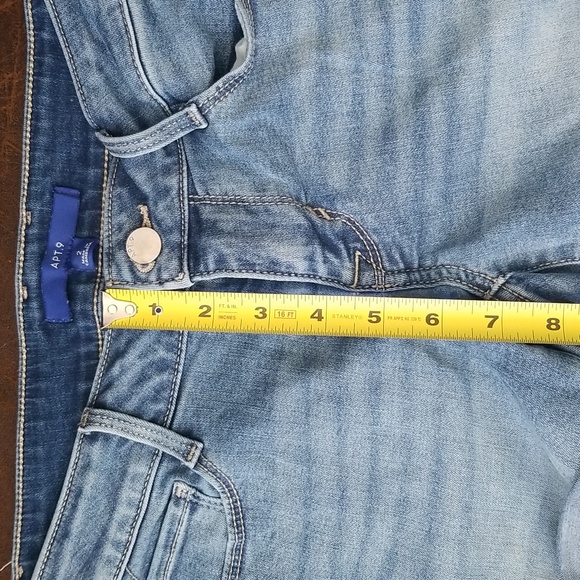 #Y - Apt. 9 Denim Jean Shorts Sz 2 Like New - Picture 5 of 9